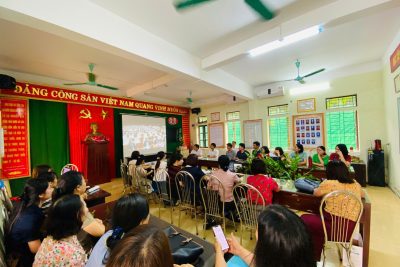CB, GV, NV TRƯỜNG THCS HẢI TÂY THAM GIA HỘI NGHỊ TRỰC TUYẾN TOÀN QUỐC